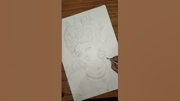 make Krishna painting #pencil  drawing #shots#shotfeed #art #viral #krishna