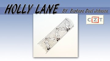 如何畫一般圖樣How to draw the Tangle Pattern HOLLY LANE