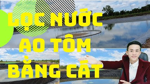HỌC HỎI CÁCH LỌC NƯỚC AO TÔM CÔNG NGHỆ CAO BẰNG CÁT. cực kỳ hiệu quả