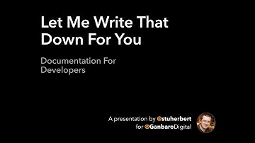 Let Me Write That Down For You