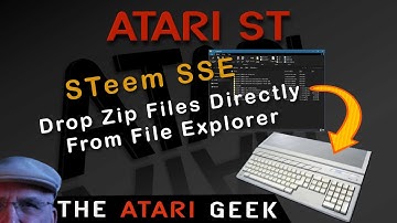 Atari ST - STeem Emulator - Drop Files Directly From File Explorer