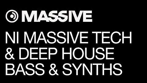 NI Massive tutorial - Tech & Deep House Production - pt 2 - Bass & Synths