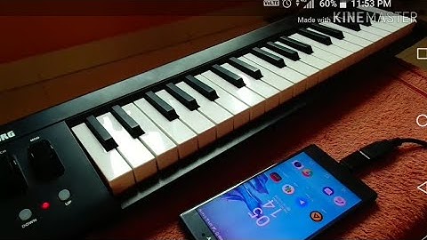 KORG microkey2 37 "working with Android " DEMO