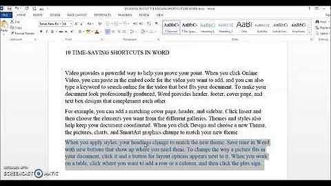 Top 10  keyboard shortcuts in Word: Text Selection, Subscript, superscript & Symbols, Autocorrect