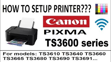 Canon PIXMA TS3640 TS3610 TS3660 TS3665 TS3680 TS3690 TS3691 Setup Printer and WiFi Canon PRINT App