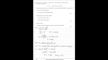 Edexcel 2018 A-Level Maths Paper 1 | Q12 Compound Interest | #maths #edexcel #exam