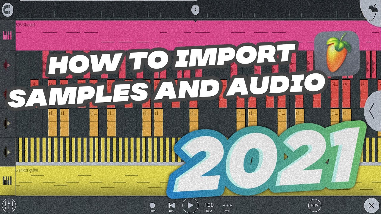 How to import Samples or Audio file in FL STUDIO MOBILE - YouTube