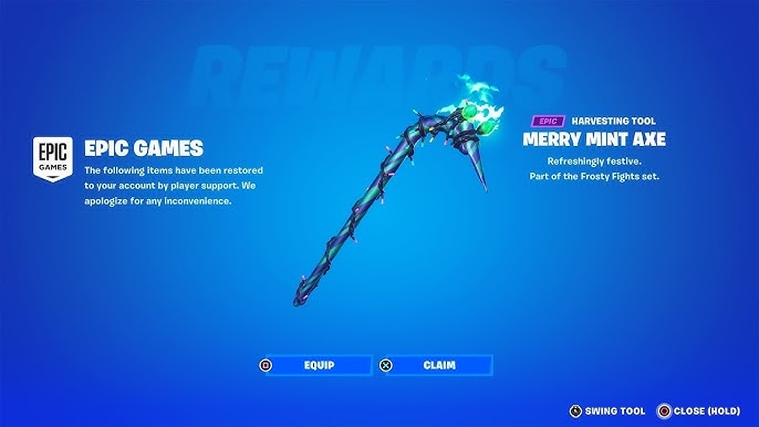 AVOIR la PIOCHE MINTY *BONBON FESTIF* EN 2023 SANS CODE sur FORTNITE ! 