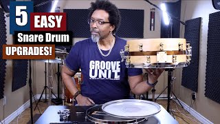 5 Easy Snare Drum Upgrades! 🥁 Kickin' Your Stock Snare Up A Notch!