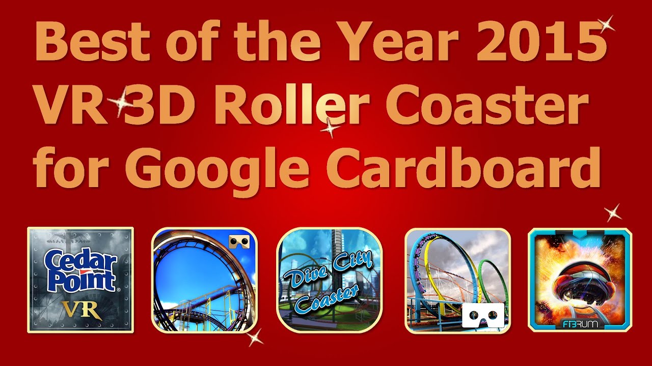 Best of the Year 2015 VR 3D Roller Coaster for Google Cardboard ...