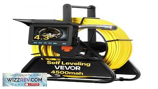 VEVOR Sewer Camera 98 ft 30m Self Leveling Drain Inspection Camera with 4.3" 1080P