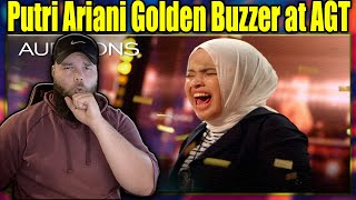 FIRST LISTEN TO: Putri Ariani Gets Golden Buzzer at AGT {REACTION}