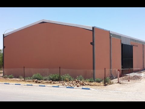 Construction d'un hangar pour le stockage des bandes et pneus à Ben Guerir.