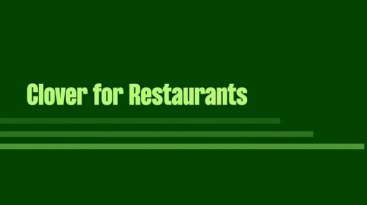 Clover POS for Restaurant | Run Smoother, Serve Faster, Grow Stronger