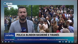 Protesta e opozitës para Bashkisë Tiranë kundër aferës '5D' (14.05.2024)