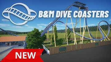 Mini-Tutorial Part 11 - How To Build Realistic B&M Dive Coasters In Planet Coaster (Timelapse)