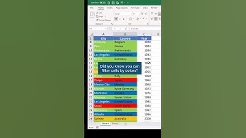 Filter cells by color in #excel
