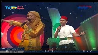 Download Lagu My litle sister's performance on TVRI (she wore yellow clothes), we are proud of you! MP3