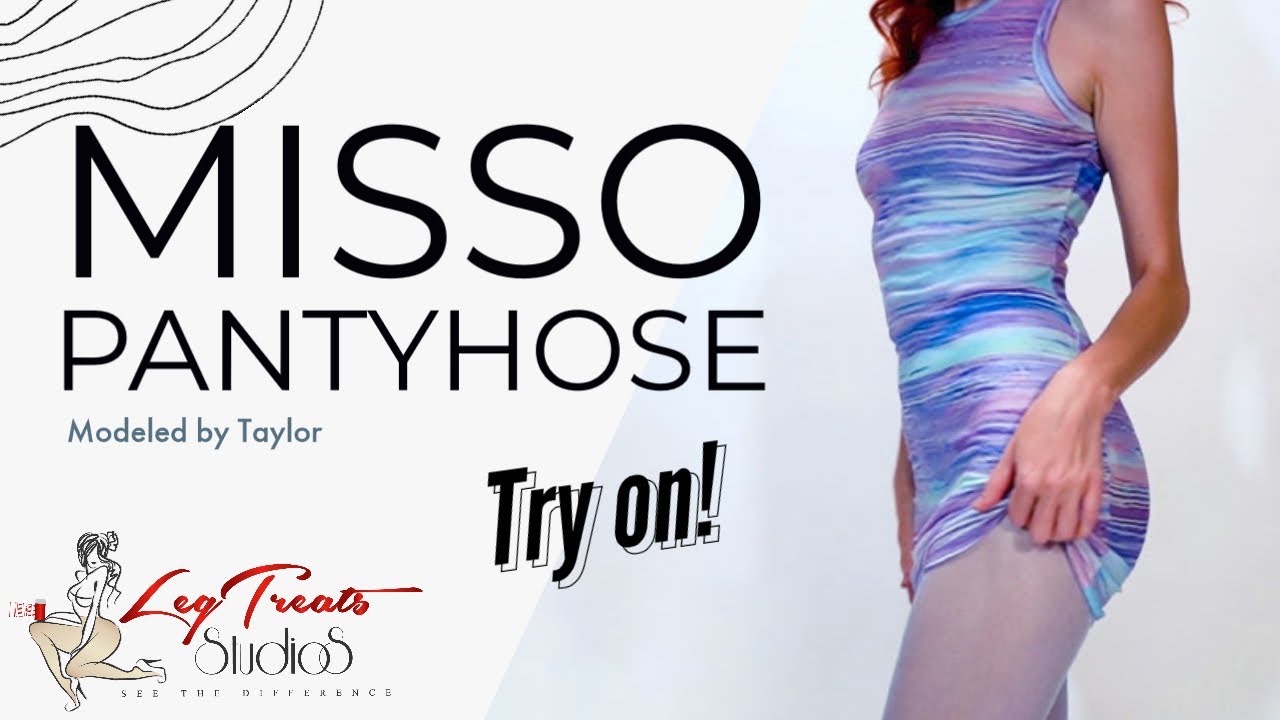 Glossy Crotchless Pantyhose Try On in 4K | Legtreats Model Taylor