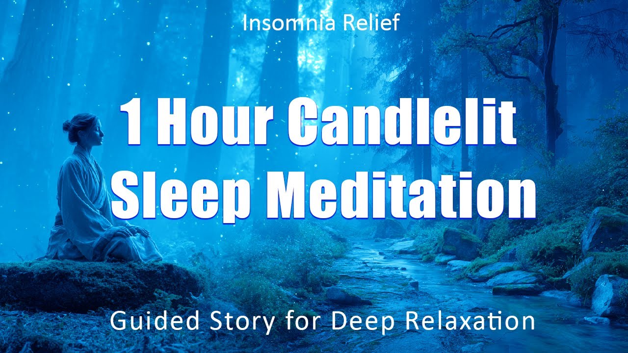 1 Hour Candlelit Sleep Meditation | Guided Story for Deep Relaxation ...