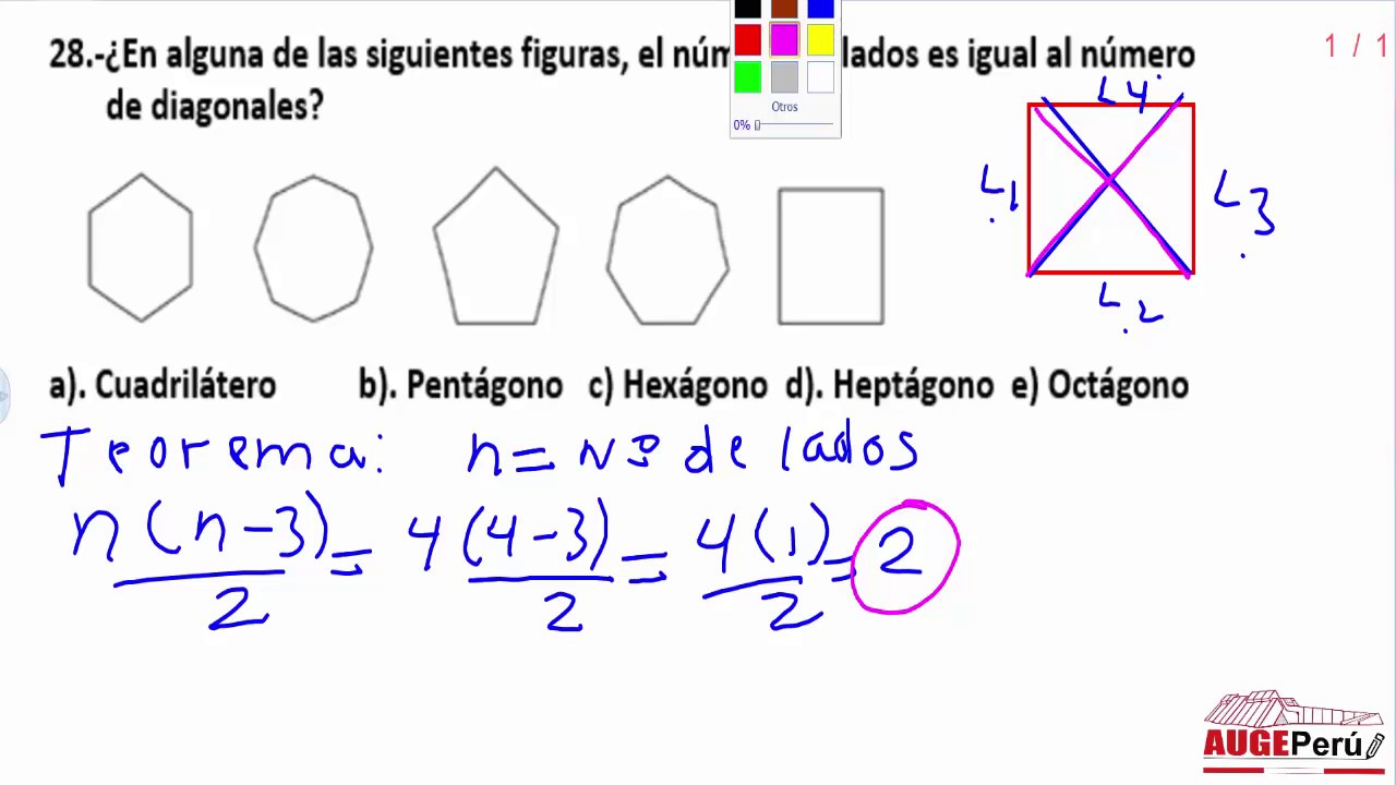 Razonamiento Lógico Matemático Pregunta 28 del Examen de