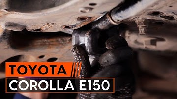 How to change front stabilizer bushes TOYOTA СOROLLA E150 Saloon TUTORIAL | AUTODOC