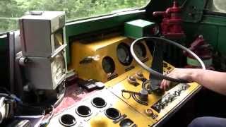 B кабине тепловоза М62-1093 / In the cab of M62-1093 locomotive