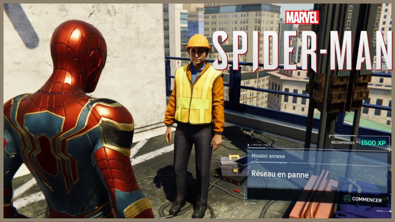 Marvel's Spider Man - Gameplay - Mission Annexe : Réseau En Panne - YouTube