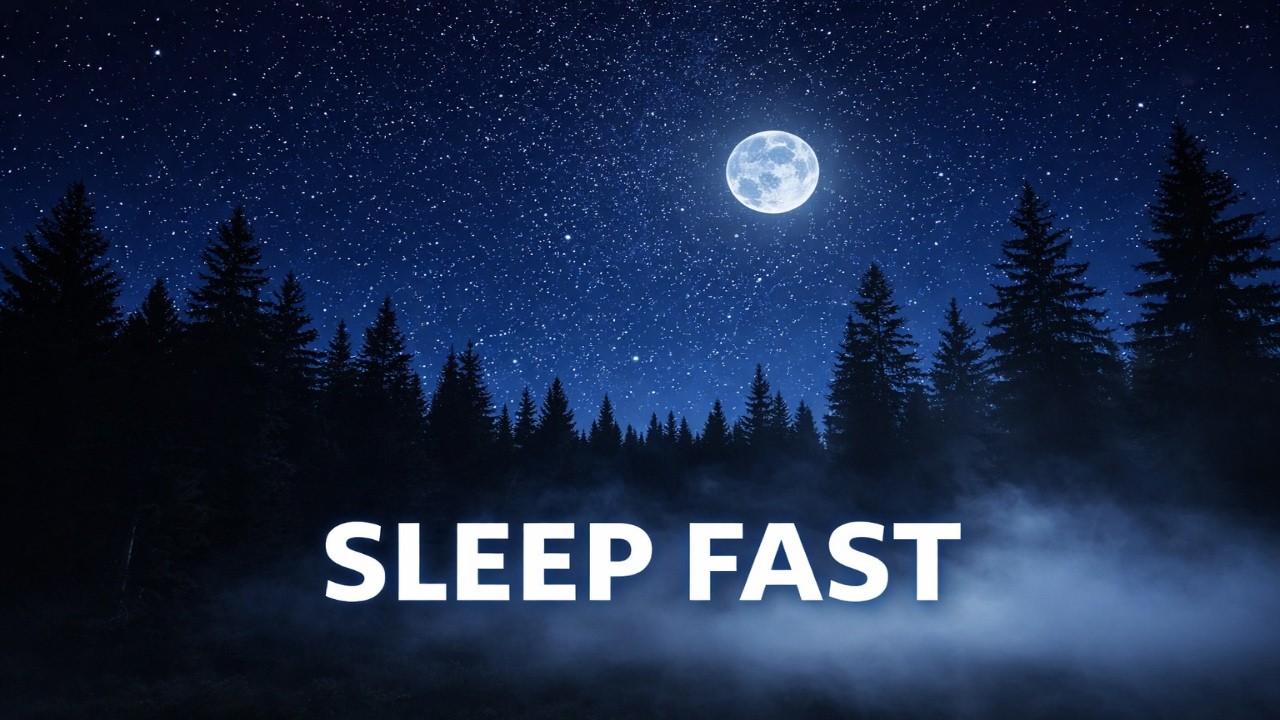 Deep Sleep Music 3 Hours - Fall Asleep Fast Tonight (No Ads, Calm Night)