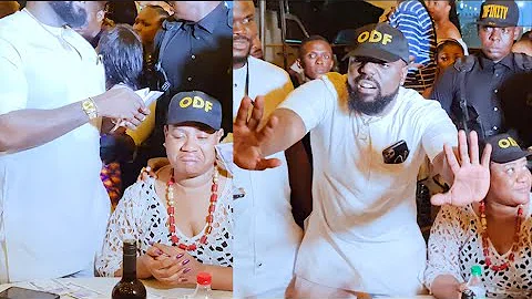 100 Million We Get Am! Nkechi's Husband Junior Brother Brags At Her Mom's Burial, Makes Money Rain