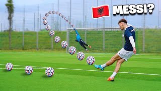 This Albanian Messi wants to join freekickerz 👏 Free Kick Battle EP. 01