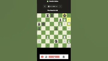 Daily Puzzle chess.com Day 9 #shorts #chess #daily #puzzle #fyp