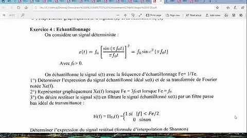 Échantillonnage par le correction d