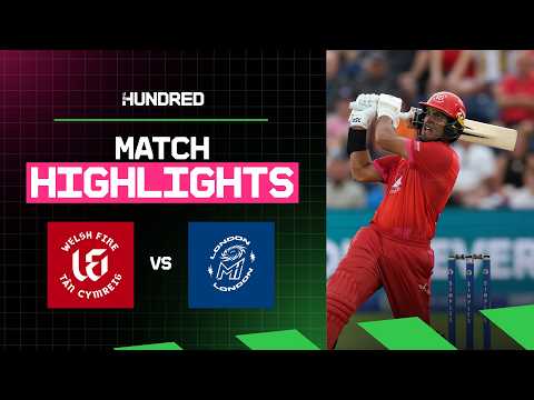 Rachin Ravindra's STUNNING knock steers Welsh Fire to victory 🔥 | Welsh Fire v MI London Highlights
