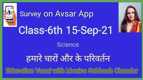 Active survey on Avsar App Class-6th Science