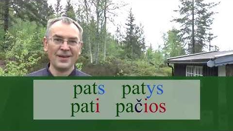 LITHUANIAN LESSON 115 - SELF - Pats