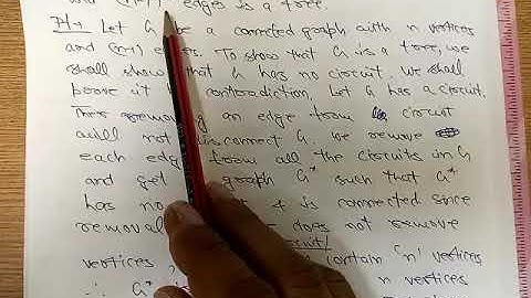 Connected graph with n vertices nd (n-1) edges is a tree