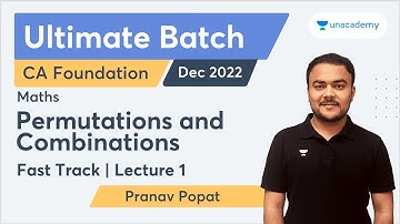 L1 | Permutations and Combinations | Fast Track | Ultimate Batch | Pranav Popat