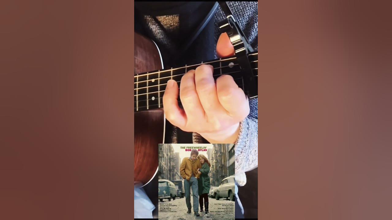 ‘Oxford Town’ Bob Dylan v2 STUDIO TUNING - Guitar Chords (Open D - Capo 6)