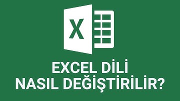 Excel dili nasıl Değiştirilir?