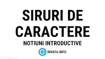 Notiuni introductive siruri de caractere  C++