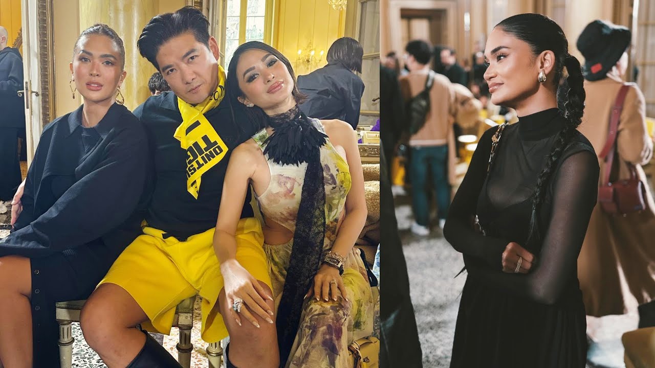 HEART Evanglista at PIA Wurtzbach NAG-ISNABAN sa Milan Fashion Week 2024