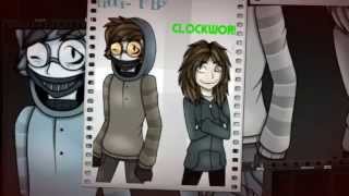 Ticci Toby X ClockWork Jeff X Jane Laughing Jack X Laughing Jill