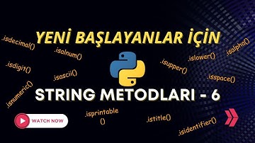 Python Dersleri -12 | String Metodları -6