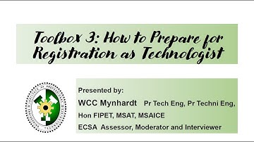 Registration of Technologists at ECSA - How to Prepare for ECSA Registration