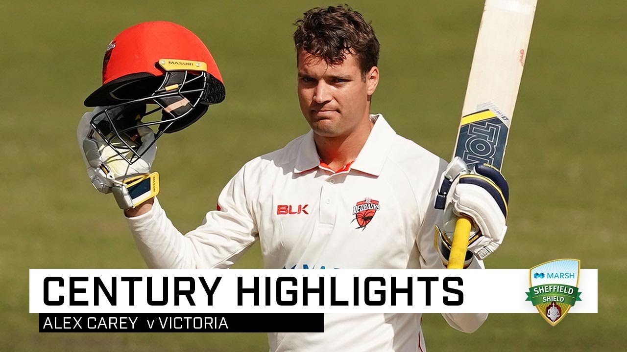 Alex Carey sizzles in quick-fire Shield century