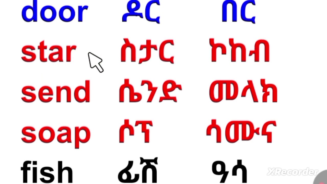 #habesha #education  የእንግሊዘኛ ቋንቋ ለጀማሪዎች