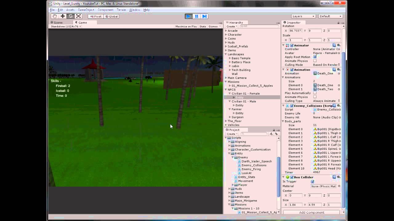 Unity 3D Tutorial Part 90: Destroying Enemies With Range - YouTube