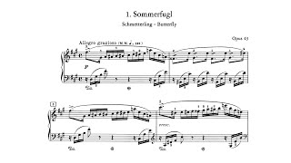 Edvard Grieg - Lyric Pieces (Volume III), op. 43 [With score]