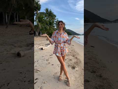 Stylish Model On The Beach In Thailand